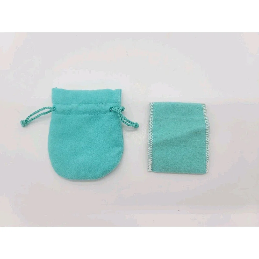 Tiffany & Co. Small Drawstring Pouch 2.75 x 3.75 Plus Bonus Pouch